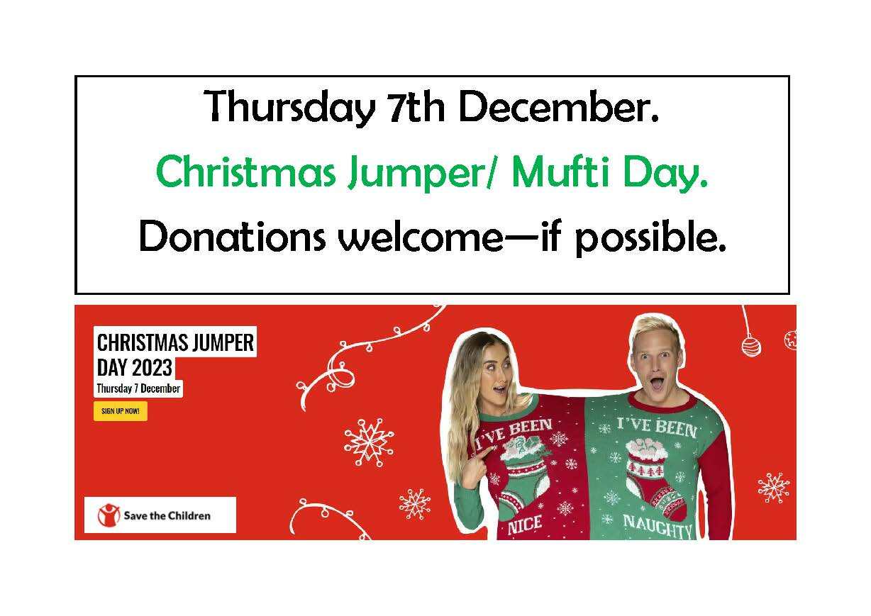 Christmas Jumper/Mufti Day Poster